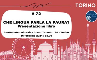 Che lingua parla la paura? Presentazione libro 16 febbraio a Torino
